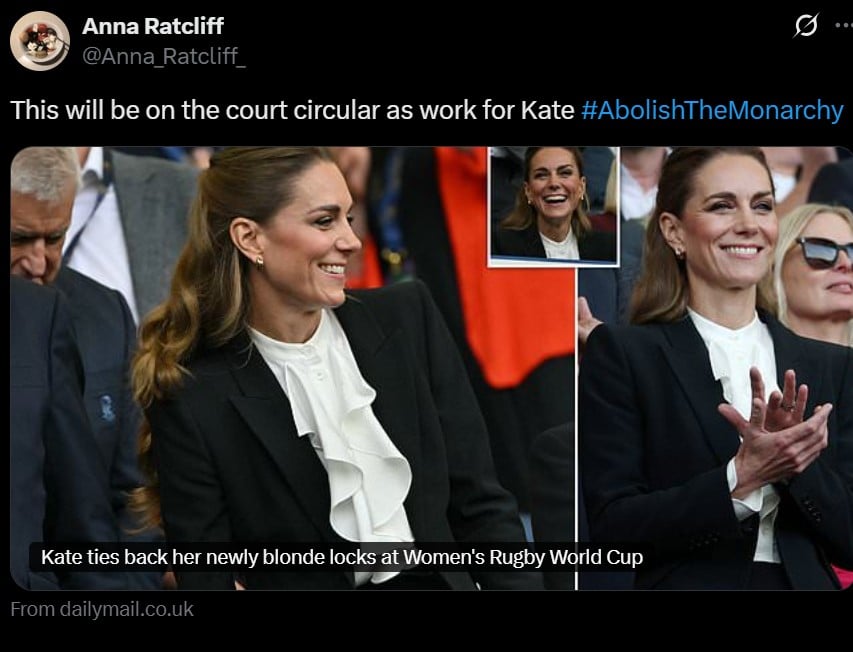 Kate Middleton received criticism after her blonde hair makeover earlier