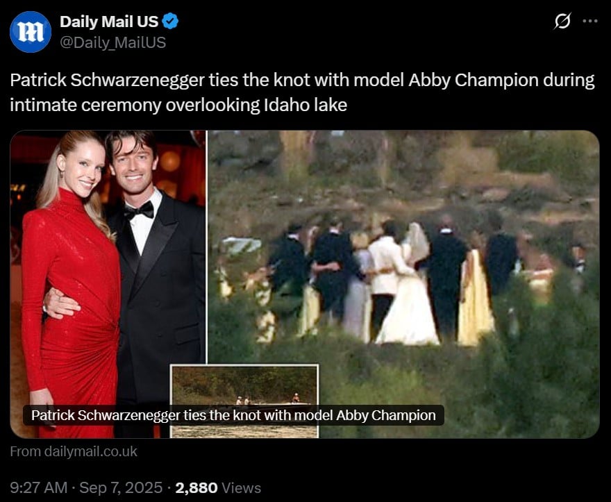 Arnold Schwarzenegger and Maria Shriver reunite for son Patricks wedding
