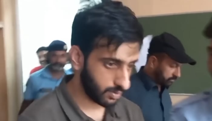 Hasan Zahid, the main suspect in the Samiya Hijab abduction and threats case. — Geo News
