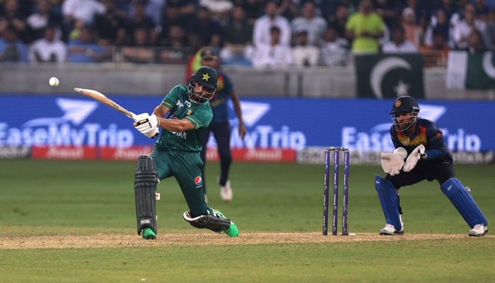 Pakistans batter Mohammad Nawaz is batting against Sri Lanka in Asia Cup held in Dubai International Stadium, Dubai, United Arab Emirates on September 11, 2022. — Reuters