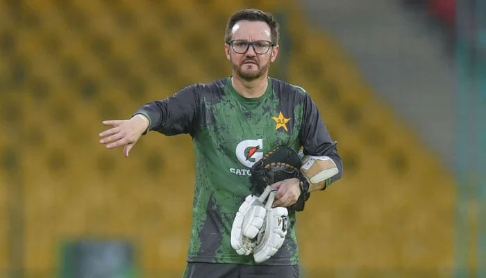Mike Hesson, head coach of Team Pakistan during a Pakistan Mens T20 Squad media opportunity at National Stadium on July 14, 2025 in Karachi, Pakistan.—AFP
