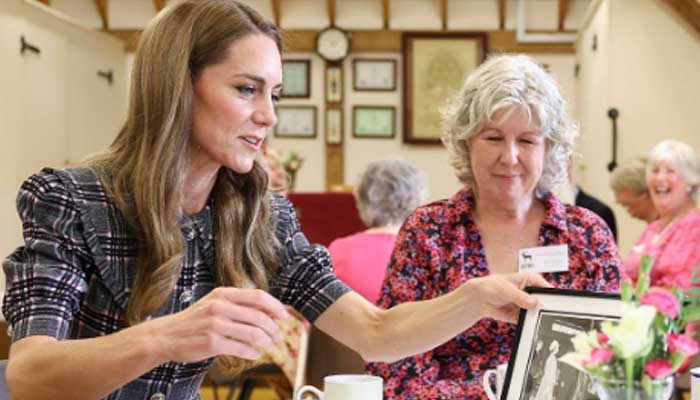 Kate Middleton during a visit to Womens Institute