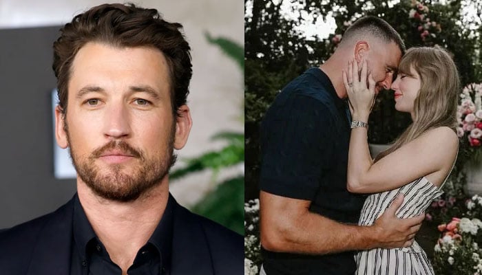 Miles Teller reacts to Taylor Swifts engagement to Travis Kelce
