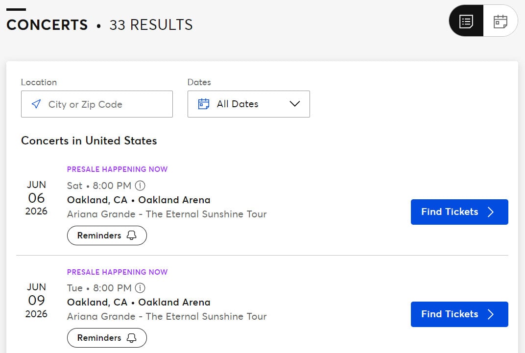 Ariana Grande responds to Eternal Sunshine tour high demand?