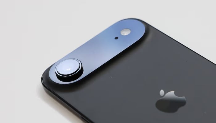 An iPhone Air is displayed during an Apples event at the Steve Jobs Theater, in Cupertino, California, US September 9, 2025. — Reuters