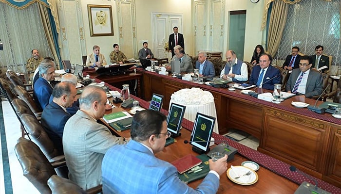 PM Shehbaz Sharif chairs federal cabinet meeting in Islamabad on September 10, 2025. — PID