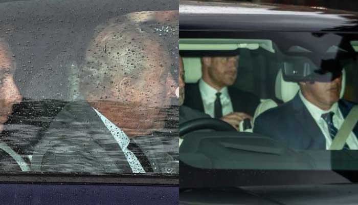 In pictures: King Charles, Prince Harry spotted arriving at Clarence House before meeting