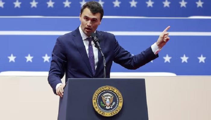 Turning Point USA executive director Charlie Kirk speaks on the inauguration day of U.S. President Donald Trumps second Presidential term, inside Capital One, in Washington, US, January 20, 2025.—Reuters