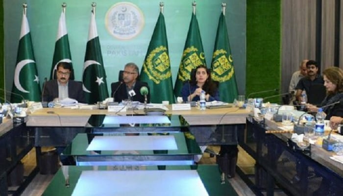 Senator Syed Ali Zafar chairs the Senate Standing Committee on Information meeting to review the implementation of the Prevention of Electronic Crimes Act (PECA) on September 10, 2025. —X@@SenatePakistan