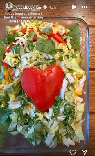 David Beckham puts sweet surprise in daughter Harpers lunch box