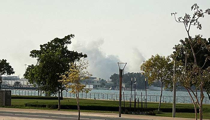 Smoke rises from Israeli attack in Doha, Qatar, September 9, 2025. — Reuters