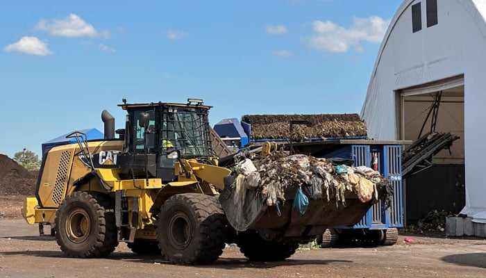 Staten Island Compost Facility turns New York City food and yard waste into black gold. New York, NY, September 9, 2025. — Reuters