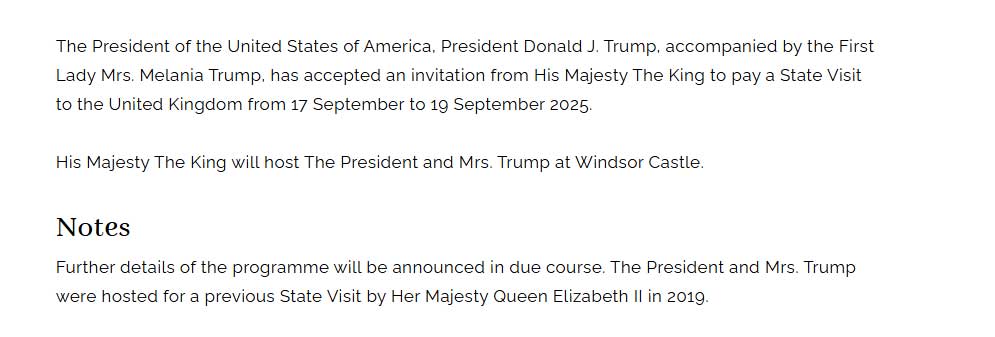 Buckingham Palace released some details (dates, venue),  but many of the details reported in the media are based on insider briefings, leaks, or press speculation, not official palace disclosures.
