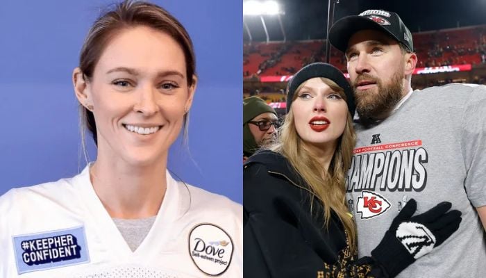 Heres why Kylie Kelce doesnt discuss Travis, Taylor Swifts engagement