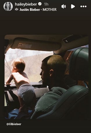 Hailey Bieber shows rare father-son moment of Justin with Jack