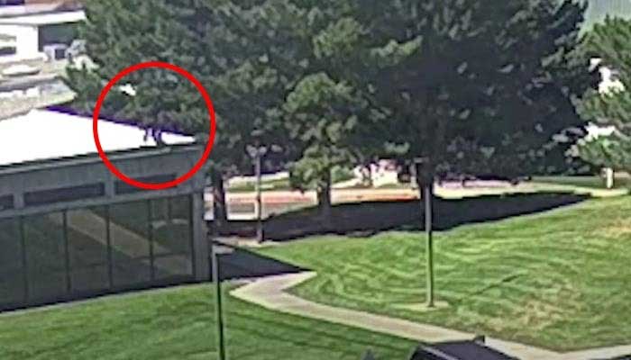 Suspected shooter of Charlie Kirke can be seen escaping from the incident site. — FBI website