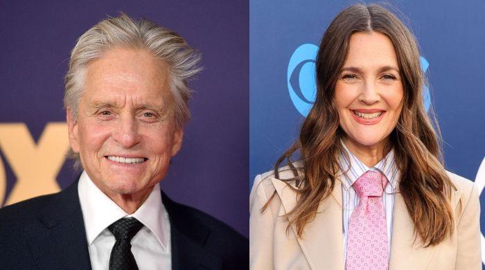 Michael Douglas lifts the curtain on first weird meeting with Drew Barrymore
