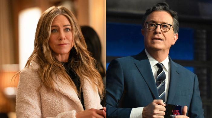 Jennifer Aniston offers Stephen Colbert work after 'Late Show' cancellation