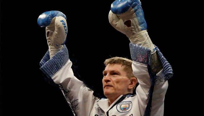 Ricky Hatton before the fight Action against Marco Antonio Barrera in AO Arena, Manchester, Britain - November 12, 2022. — Reuters