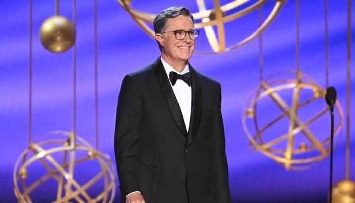Stephen Colbert honoured with standing ovation for Emmys 2025 win