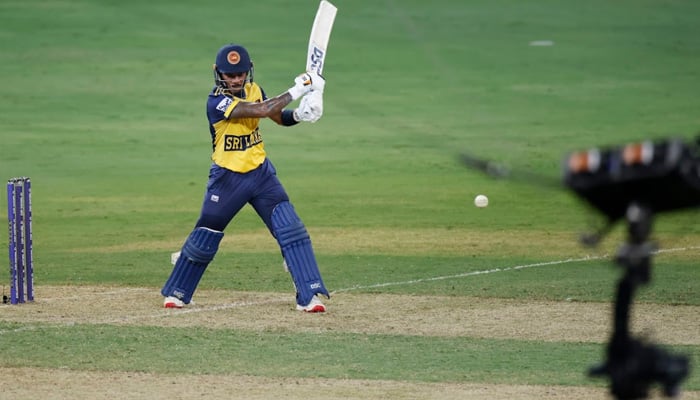 Sri Lankas Pathum Nissanka plays a shot during the ACC Mens T20 Asia Cup 2025 match against Hong Kong at the Dubai International Cricket Stadium in Dubai on September 15, 2025. — ACC