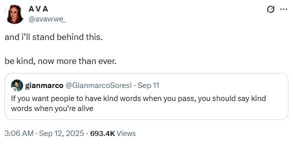 Ava Raine fired over remarks about Charlie Kirk?
