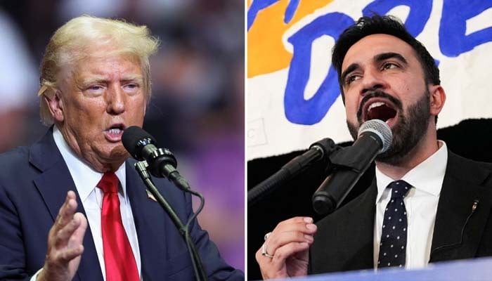 US President Donald Trump (left) and NYC Mayoral candidate Zohran Mamdani.— Reuters