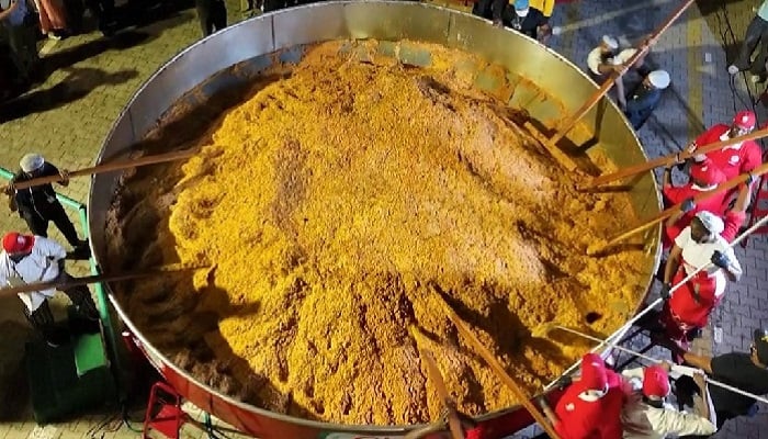 A giant pot containing almost nine tonnes of jollof rice has earned Nigerian chef Hilda Baci a world record. — AFP