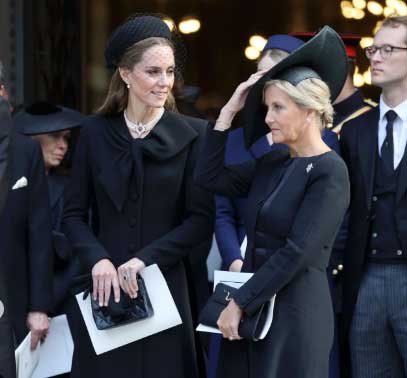In pictures: King Charles joins royals at Duchess of Kents funeral