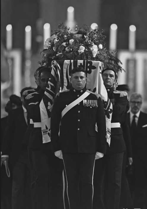 In pictures: King Charles joins royals at Duchess of Kents funeral