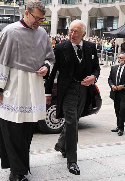 In pictures: King Charles joins royals at Duchess of Kents funeral