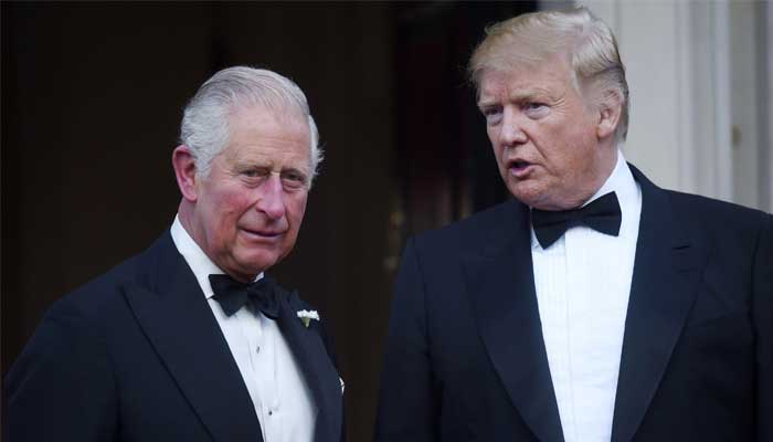 King Charles and Donald Trump: File photo
