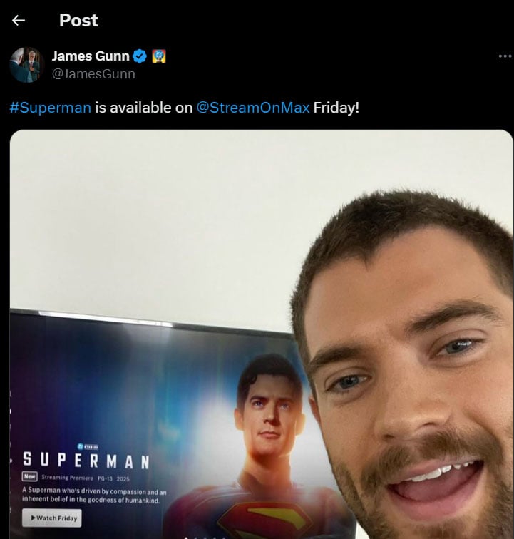 Superman lands on HBO Max on this date