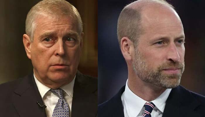 Prince William, Prince Andrew share frosty moment at funeral