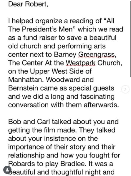 Mark Ruffalo shares words late Robert Redford never got to hear