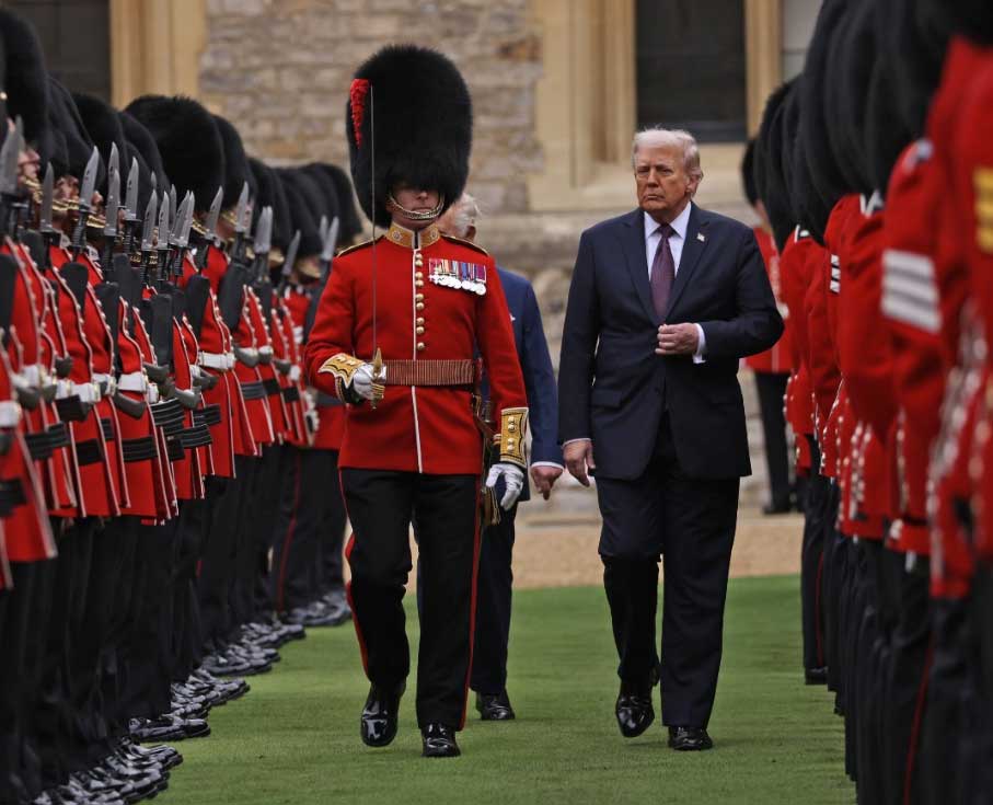 In pictures and videos: Trumps Windsor Castle welcome by King Charles, William and Kate