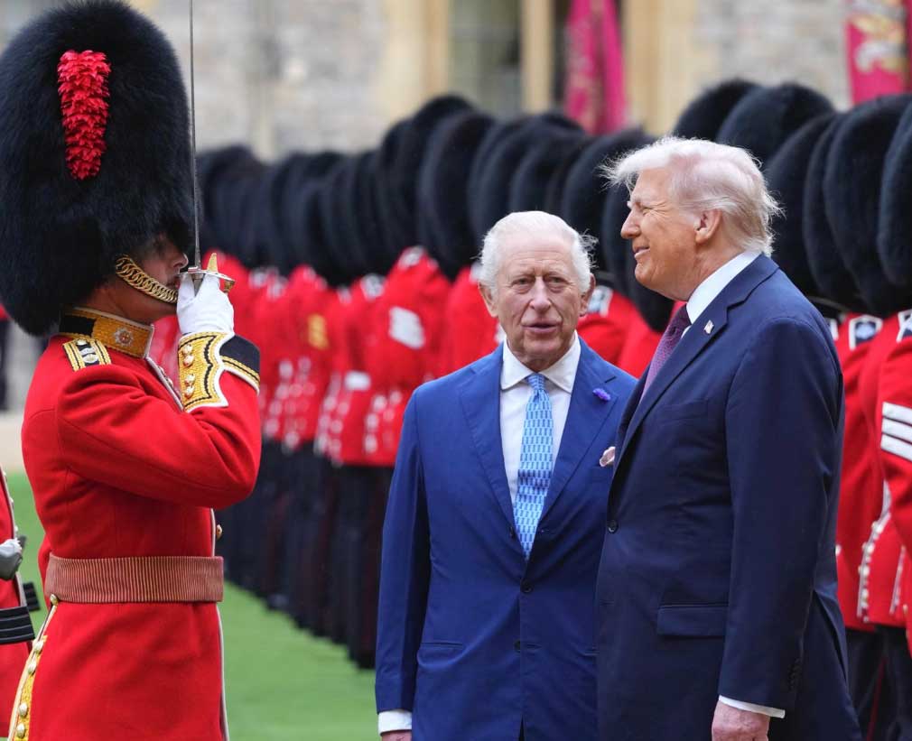 In pictures and videos: Trumps Windsor Castle welcome by King Charles, William and Kate