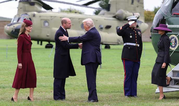 In pictures and videos: Trumps Windsor Castle welcome by King Charles, William and Kate