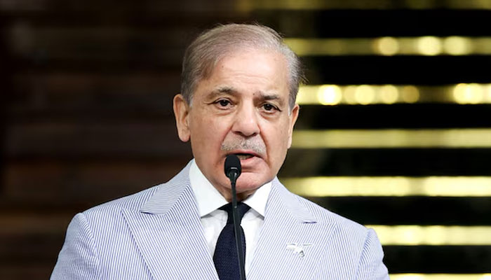 Prime Minister Shehbaz Sharif speaks during a joint press conference in Tehran, Iran, May 26, 2025. — Reuters
