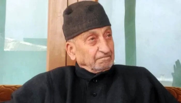 Kashmiri freedom leader and former chairman of the All Parties Hurriyat Conference (APHC), Professor Abdul Ghani Butt. —APP/File