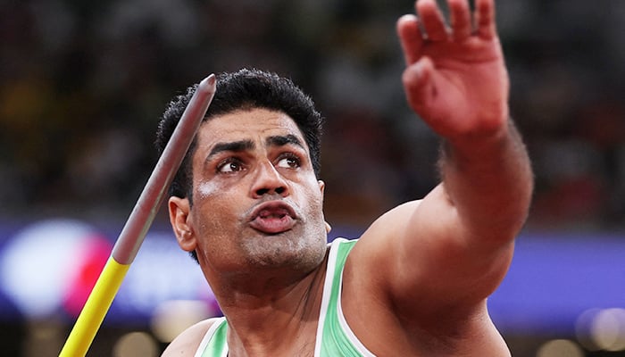 Pakistans Arshad Nadeem in action during the World Athletics Championships Tokyo 2025 at the Japan National Stadium, Tokyo, Japan, on September 18, 2025. — Reuters