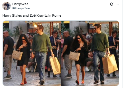 Harry Styles, Zoë Kravitz take their romance to Rome amid European getaway