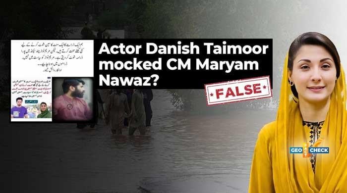 Fact-check: No, Danish Taimoor did not mock CM Maryam Nawaz over Punjab flood videos