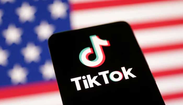 US flag and TikTok logo are seen in this illustration taken January 8, 2025. — Reuters