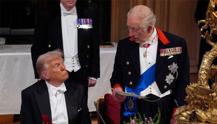King Charles delivers speech during State Banquet for Donald Trump