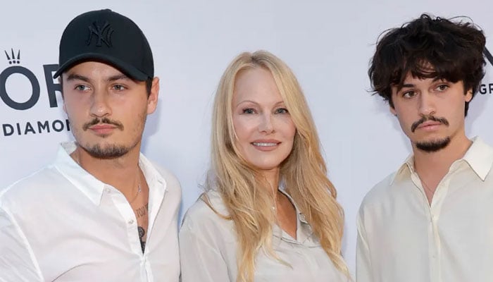 Pamela Anderson teams up with sons Brandon & Dylan for Barb Wire TV reboot