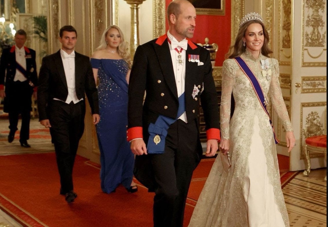 Trumps daughter shares photo with Prince William and Kate Middleton