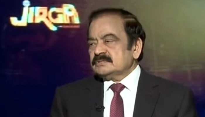 Adviser to the Prime Minister on Political and Public Affairs, Senator Rana Sanaullah speaks during Geo News programme Jirga on September 20, 2025. — YouTube/GeoNews/screengrab