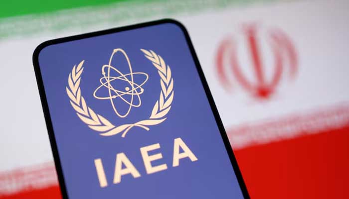 International Atomic Energy Agency (IAEA) logo and Iranian flag is seen in this illustration taken June 16, 2025. — Reuters