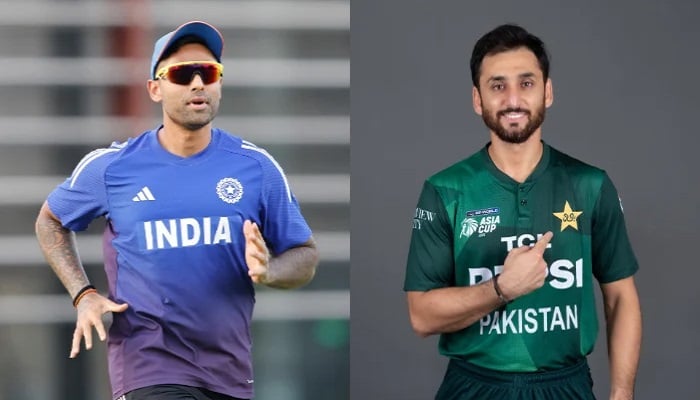 Collage of photos shows Indias T20I captain Suryakumar Yadav (Left) and Pakistans Salman Ali Agha. - BCCI/PCB